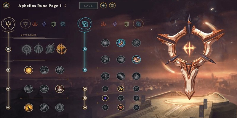 Cách lên đồ cho vị tưởng aphelios