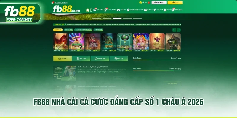 FB88 Nhà cái cá cược đẳng cấp số 1 châu Á 2026